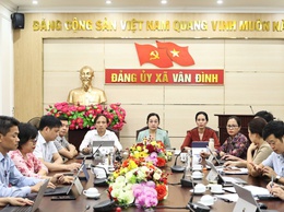 XÃ VÂN ĐÌNH THAM DỰ HỘI NGHỊ TRỰC TUYẾN VỀ PHÁT TRIỂN KHOA HỌC, CÔNG NGHỆ, ĐỔI MỚI SÁNG TẠO, CHUYỂN ĐỔI SỐ VÀ ĐỀ ÁN 06