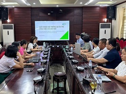 Ứng dụng HanoiWork trong quản lý, điều hành. Bước chuyển mới của Trung tâm Dịch vụ tổng hợp xã Phú Xuyên