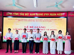 Bế giảng lớp bồi dưỡng nhận thức về Đảng khóa 2 năm 2026