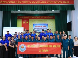 THƯ LÂM TỔ CHỨC TẬP HUẤN NÂNG CAO KIẾN THỨC, KỸ NĂNG PHÒNG, CHỐNG THIÊN TAI CHO LỰC LƯỢNG XUNG KÍCH CƠ SỞ NĂM 2026