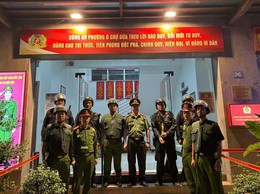 Công an Phường Ô Chợ Dừa hiệp đồng tuần tra xuyên đêm