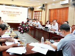 Sơn Đồng tổ chức Hội nghị Ban Chấp hành Đảng bộ xã cho ý kiến vào các nhiệm vụ trọng tâm