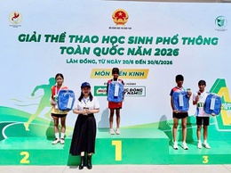 Em Tạ Thị Hoài An, trường Tiểu học Thượng Cốc xuất sắc giành Huy chương Bạc tại Giải Thể thao học sinh phổ thông toàn quốc năm 2026
