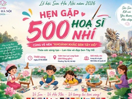 Hẹn gặp 500 “hoạ sĩ nhí” tại Cuộc thi vẽ tranh “Khoảnh khắc Sen Tây Hồ”
