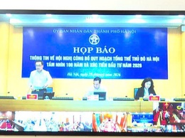 Trực tuyến hội nghị họp báo thông tin về công bố quy hoạch tổng thể Thủ đô Hà Nội tầm nhìn 100 năm và Xúc tiến đầu tư năm 2026