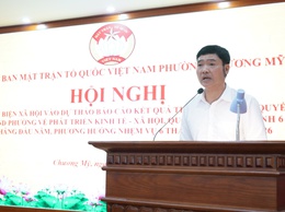 Phường Chương Mỹ tổ chức hội nghị phản biện xã hội đối với dự thảo báo cáo phát triển kinh tế - xã hội 6 tháng đầu năm 2026