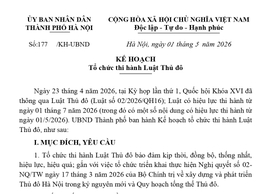 Phường Hồng Hà triển khai tổ chức thi hành Luật Thủ đô năm 2026