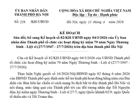 Phường Hồng Hà triển khai chính sách tặng quà nhân kỷ niệm 79 năm Ngày Thương binh - Liệt sĩ
