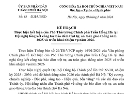 Phường Hồng Hà tăng cường thực hiện các giải pháp bảo đảm trật tự, an toàn giao thông năm 2026