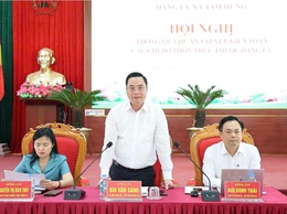 Xã Tam Hưng thống nhất phương án kiện toàn cấp ủy, bí thư, phó bí thư các chi bộ thôn