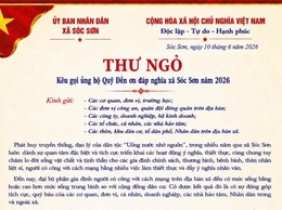 XÃ SÓC SƠN PHÁT ĐỘNG ỦNG HỘ QUỸ 
