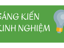 Công khai sáng kiến kinh nghiệm