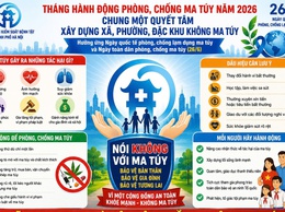 Chung tay quyết tâm xây dựng xã, phường không ma túy