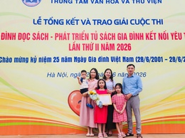 Phường Chương Mỹ giành giải Khuyến khích Cuộc thi “Gia đình đọc sách - Phát triển tủ sách gia đình kết nối yêu thương” lần thứ II