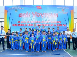 Trao giải các nội dung thi đấu Nhóm 1, Nhóm 2 Giải Vovinam xã Quốc Oai mở rộng lần thứ I năm 2026