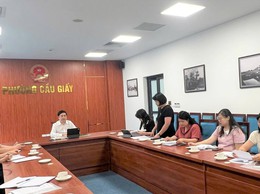 Ban đại diện Hội đồng quản trị Ngân hàng Chính sách xã hội phường Cầu Giấy họp phiên thứ nhất