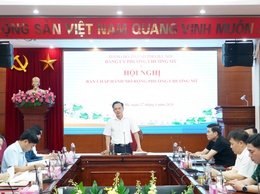 Phường Chương Mỹ tổ chức Hội nghị Ban Chấp hành Đảng bộ phường mở rộng