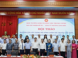 Chăm sóc người cao tuổi nhằm thích ứng với già hóa dân số từ tuyến y tế cơ sở