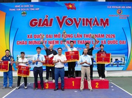 BẾ MẠC GIẢI VOVINAM XÃ QUỐC OAI MỞ RỘNG LẦN THỨ I NĂM 2026: QUỐC OAI DẪN ĐẦU TOÀN ĐOÀN