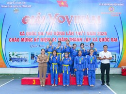 Trao giải Nhóm 3, Nhóm 4 Giải Vovinam xã Quốc Oai mở rộng lần thứ I năm 2026 chào mừng kỷ niệm 01 năm thành lập xã Quốc Oai