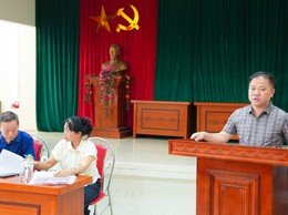 Đồng chí Nguyễn Trung Thành, Phó Bí thư Đảng ủy, Chủ tịch UBND xã Quốc Oai dự sinh hoạt Chi bộ thôn Phượng Cách 1 tháng 6 năm 2026