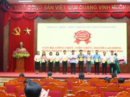 THẠCH THẤT TỔ CHỨC CHÀO CỜ ĐẦU THÁNG, TRIỂN KHAI NHIỆM VỤ TRỌNG TÂM THÁNG 6/2026