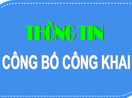 Thông báo niêm yết công khai xác định mức độ khuyết tật 