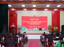 Xã Tiến Thắng long trọng tổ chức Hội nghị tổng kết và Tuyên dương học sinh giỏi tiêu biểu năm học 2025 - 2026