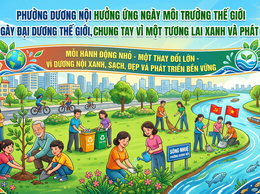 Phường Dương Nội hưởng ứng Ngày Môi trường thế giới và Ngày Đại dương thế giới: Chung tay vì một tương lai xanh - phát triển