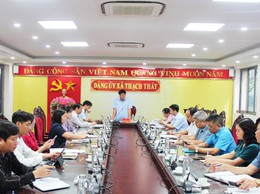 THẠCH THẤT GIAO BAN THƯỜNG TRỰC ĐẢNG ỦY, TRIỂN KHAI NHIỆM VỤ TRỌNG TÂM THỜI GIAN TỚI