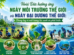 Hoài Đức hưởng ứng Ngày Môi trường thế giới và Ngày Đại dương thế giới: Chung tay vì một tương lai xanh-phát triển