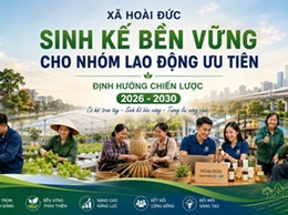 Sinh kế bền vững cho nhóm lao động ưu tiên tại xã Hoài Đức: Định hướng chiến lược 2026 – 2030