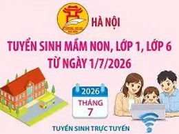 Hà Nội vận hành thử nghiệm hệ thống đăng ký tuyển sinh trực tuyến có ứng dụng bản đồ GIS vào các trường mầm non, lớp 1, lớp 6 năm học 2026-2027