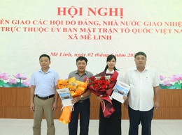 Xã Mê Linh tổ chức hội nghị chuyển giao các hội do Đảng, Nhà nước giao nhiệm vụ về trực thuộc Ủy ban MTTQ Việt Nam xã Mê Linh