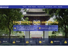 Hà Nội vận hành thử nghiệm hệ thống tuyển sinh đầu cấp trực tuyến có ứng dụng GIS