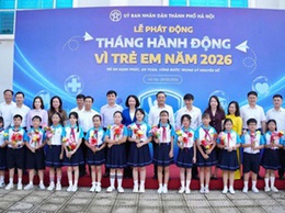 UBND Thành phố tổ chức Lễ phát động Tháng hành động Vì trẻ em năm 2026 với nhiều hoạt động ý nghĩa dành cho thiếu nhi