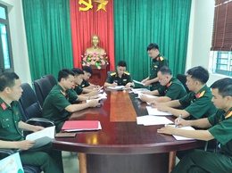Ban Chỉ huy Quân sự xã Phú Nghĩa tổ chức hội nghị giao ban tuần 23 và Quán triệt chỉ thị số 76 của Bộ Quốc phòng