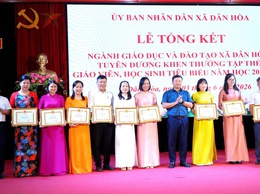 DÂN HÒA TỔNG KẾT NĂM HỌC 2025-2026: NHIỀU ĐIỂM SÁNG TRONG ĐỔI MỚI GIÁO DỤC
