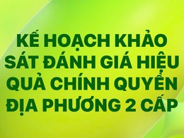 KẾ HOẠCH

Tổ chức khảo sát lấy ý kiến về hiệu quả hoạt động sau 01 năm thực hiện
 chính quyền địa phương 2 cấp trên địa bàn xã Dân Hòa
