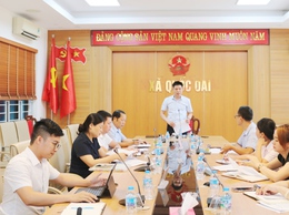 XÃ QUỐC OAI HỌP KIỂM ĐIỂM TIẾN ĐỘ GIẢI PHÓNG MẶT BẰNG CÁC DỰ ÁN TRỌNG ĐIỂM TRÊN ĐỊA BÀN