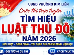 Cuộc thi trực tuyến tìm hiểu Luật Thủ Đô năm 2026