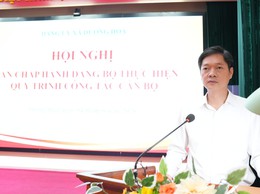 Đảng uỷ xã thực hiện quy trình công tác cán bộ 