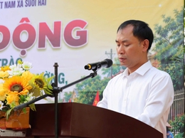 Xã Suối Hai tổ chức Lễ phát động hưởng ứng phong trào “Toàn dân chung tay bảo vệ môi trường, vì Thủ đô Xanh - Sạch - Đẹp”