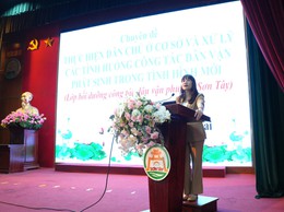 Phường Sơn Tây bồi dưỡng nghiệp vụ dân vận, tuyên giáo cho đội ngũ cán bộ cơ sở