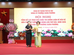 Phường Xuân Phương tổng kết và trao giải Cuộc thi chính luận về bảo vệ nền tảng tư tưởng của Đảng lần thứ Sáu năm 2026