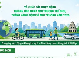 Hà Nội: Tổ chức các hoạt động hưởng ứng Ngày Môi trường thế giới, Tháng hành động vì môi trường năm 2026