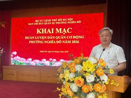 Khai mạc huấn luyện Dân quân Cơ động năm 2026: Nâng cao bản lĩnh, sẵn sàng thực hiện nhiệm vụ