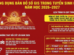 Hà Nội vận hành thử nghiệm hệ thống đăng ký tuyển sinh trực tuyến có ứng dụng bản đồ GIS vào các trường mầm non, lớp 1, lớp 6 năm học 2026-2027