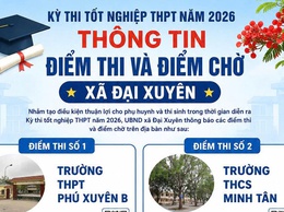 Thông tin điểm thi và điểm chờ kỳ thi tốt nghiệp THPT năm 2026 trên địa bàn xã Đại Xuyên