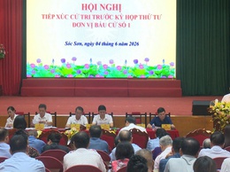 HĐND XÃ SÓC SƠN KHÓA II TIẾP XÚC CỬ TRI TRƯỚC KỲ HỌP THỨ 4 TẠI ĐƠN VỊ BẦU CỬ SỐ 1